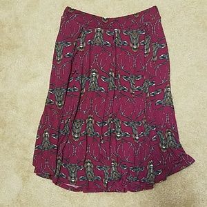 LuLaRoe deer print skirt with pockets
